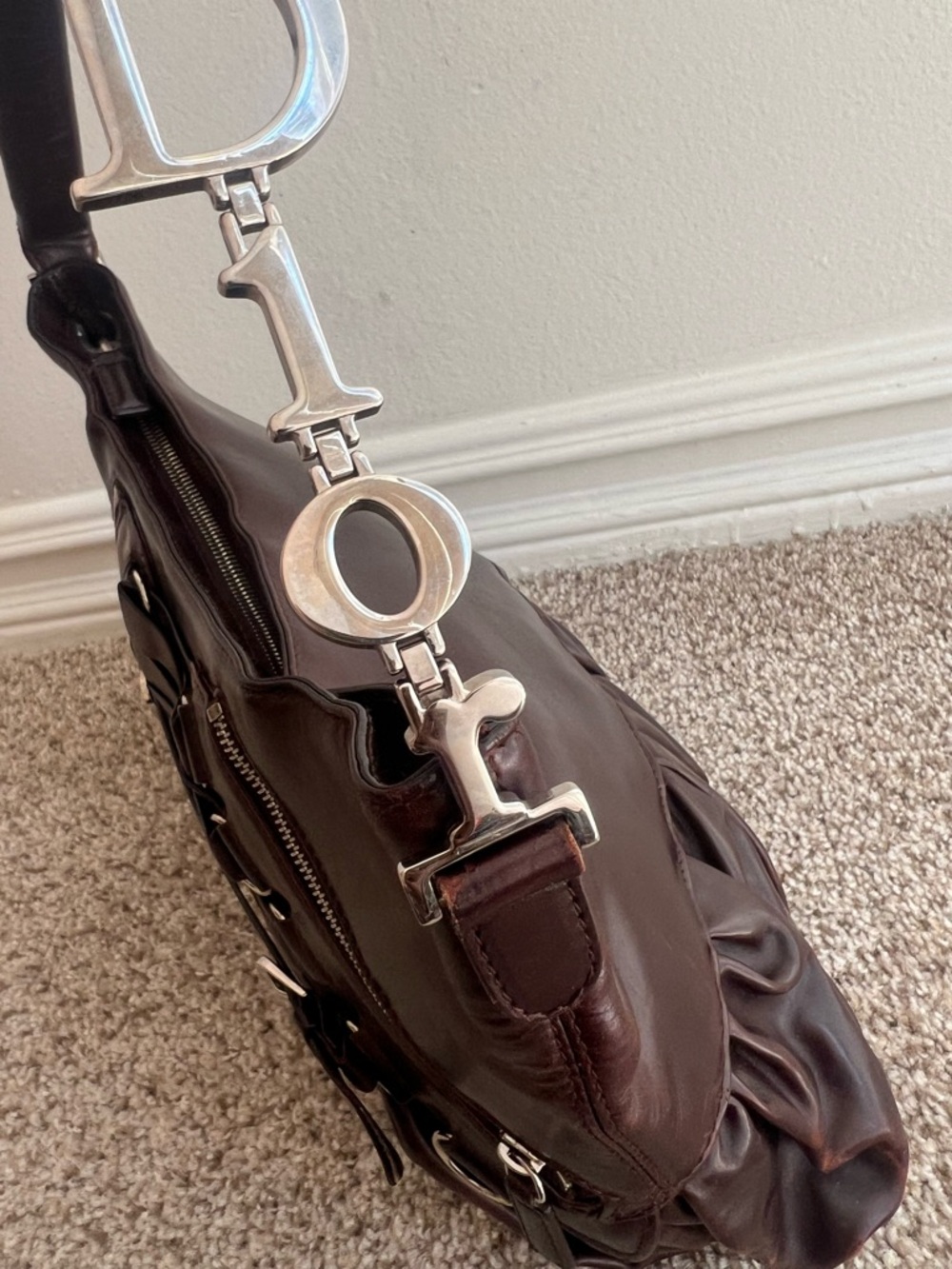 Authentic Christian Dior ballet bag. Rare. In good condition. John Galliano - Picture 3 of 10